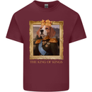 Beagle King Funny Dog Mens Cotton T-Shirt Tee Top Maroon