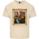 Beagle King Funny Dog Mens Cotton T-Shirt Tee Top Natural