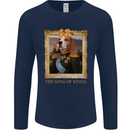 Beagle King Funny Dog Mens Long Sleeve T-Shirt Navy Blue