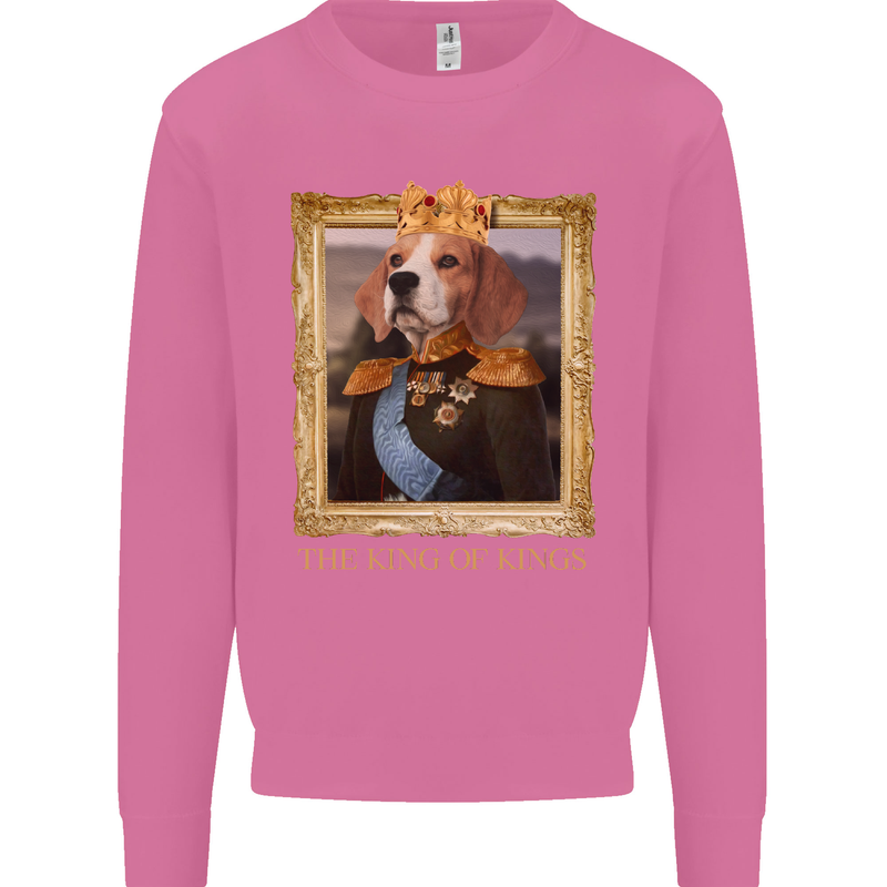Beagle King Funny Dog Mens Sweatshirt Jumper Azalea