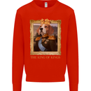 Beagle King Funny Dog Mens Sweatshirt Jumper Bright Red