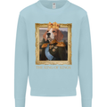 Beagle King Funny Dog Mens Sweatshirt Jumper Light Blue