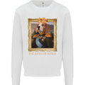 Beagle King Funny Dog Mens Sweatshirt Jumper White
