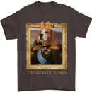 Beagle King Funny Dog Mens T-Shirt 100% Cotton Dark Chocolate