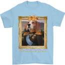 Beagle King Funny Dog Mens T-Shirt 100% Cotton Light Blue