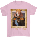 Beagle King Funny Dog Mens T-Shirt 100% Cotton Light Pink