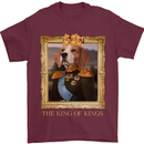 Beagle King Funny Dog Mens T-Shirt 100% Cotton Maroon