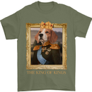 Beagle King Funny Dog Mens T-Shirt 100% Cotton Military Green