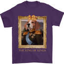 Beagle King Funny Dog Mens T-Shirt 100% Cotton Purple