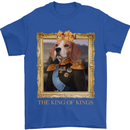 Beagle King Funny Dog Mens T-Shirt 100% Cotton Royal Blue