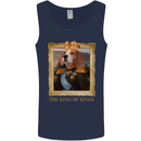 Beagle King Funny Dog Mens Vest Tank Top Navy Blue