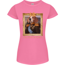 Beagle King Funny Dog Womens Petite Cut T-Shirt Azalea