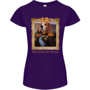 Beagle King Funny Dog Womens Petite Cut T-Shirt Purple
