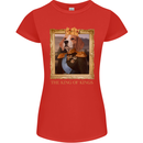 Beagle King Funny Dog Womens Petite Cut T-Shirt Red