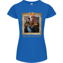 Beagle King Funny Dog Womens Petite Cut T-Shirt Royal Blue