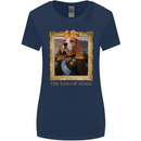 Beagle King Funny Dog Womens Wider Cut T-Shirt Navy Blue