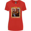 Beagle King Funny Dog Womens Wider Cut T-Shirt Red