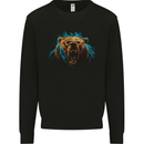 Bear Lightening Bolt Mens Sweatshirt Jumper Black
