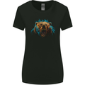 Bear Lightening Bolt Womens Wider Cut T-Shirt Black