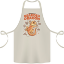 Bearded Dragon Anatomy Lizards, Reptiles, Cotton Apron 100% Organic Natural
