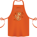 Bearded Dragon Anatomy Lizards, Reptiles, Cotton Apron 100% Organic Orange