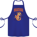Bearded Dragon Anatomy Lizards, Reptiles, Cotton Apron 100% Organic Royal Blue