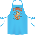 Bearded Dragon Anatomy Lizards, Reptiles, Cotton Apron 100% Organic Turquoise