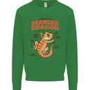 Bearded Dragon Anatomy Lizards, Reptiles, Kids Sweatshirt Jumper Irish Green