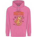 Bearded Dragon Anatomy Lizards, Reptiles, Mens 80% Cotton Hoodie Azelea
