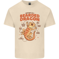 Bearded Dragon Anatomy Lizards, Reptiles, Mens Cotton T-Shirt Tee Top Natural