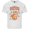 Bearded Dragon Anatomy Lizards, Reptiles, Mens Cotton T-Shirt Tee Top White