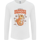 Bearded Dragon Anatomy Lizards, Reptiles, Mens Long Sleeve T-Shirt White