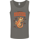 Bearded Dragon Anatomy Lizards, Reptiles, Mens Vest Tank Top Charcoal