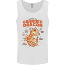Bearded Dragon Anatomy Lizards, Reptiles, Mens Vest Tank Top White