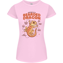 Bearded Dragon Anatomy Lizards, Reptiles, Womens Petite Cut T-Shirt Light Pink