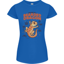 Bearded Dragon Anatomy Lizards, Reptiles, Womens Petite Cut T-Shirt Royal Blue