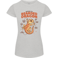 Bearded Dragon Anatomy Lizards, Reptiles, Womens Petite Cut T-Shirt Sports Grey