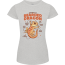 Bearded Dragon Anatomy Lizards, Reptiles, Womens Petite Cut T-Shirt Sports Grey