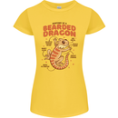 Bearded Dragon Anatomy Lizards, Reptiles, Womens Petite Cut T-Shirt Yellow