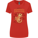 Bearded Dragon Anatomy Lizards, Reptiles, Womens Wider Cut T-Shirt Red
