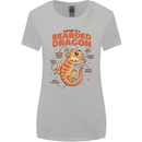Bearded Dragon Anatomy Lizards, Reptiles, Womens Wider Cut T-Shirt Sports Grey