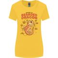 Bearded Dragon Anatomy Lizards, Reptiles, Womens Wider Cut T-Shirt Yellow