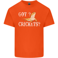Bearded Dragon Got Crickets Lizard Reptile Kids T-Shirt Childrens Orange