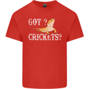 Bearded Dragon Got Crickets Lizard Reptile Kids T-Shirt Childrens Red