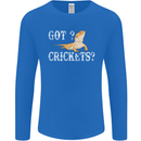Bearded Dragon Got Crickets Lizard Reptile Mens Long Sleeve T-Shirt Royal Blue