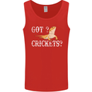 Bearded Dragon Got Crickets Lizard Reptile Mens Vest Tank Top Red