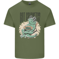 Bearded Dragon Got Crickets Mens Cotton T-Shirt Tee Top Military Green