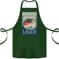 Bearded Dragon Lover USA America Cotton Apron 100% Organic Forest Green