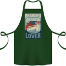 Bearded Dragon Lover USA America Cotton Apron 100% Organic Forest Green