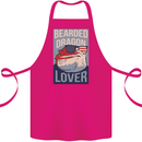 Bearded Dragon Lover USA America Cotton Apron 100% Organic Pink